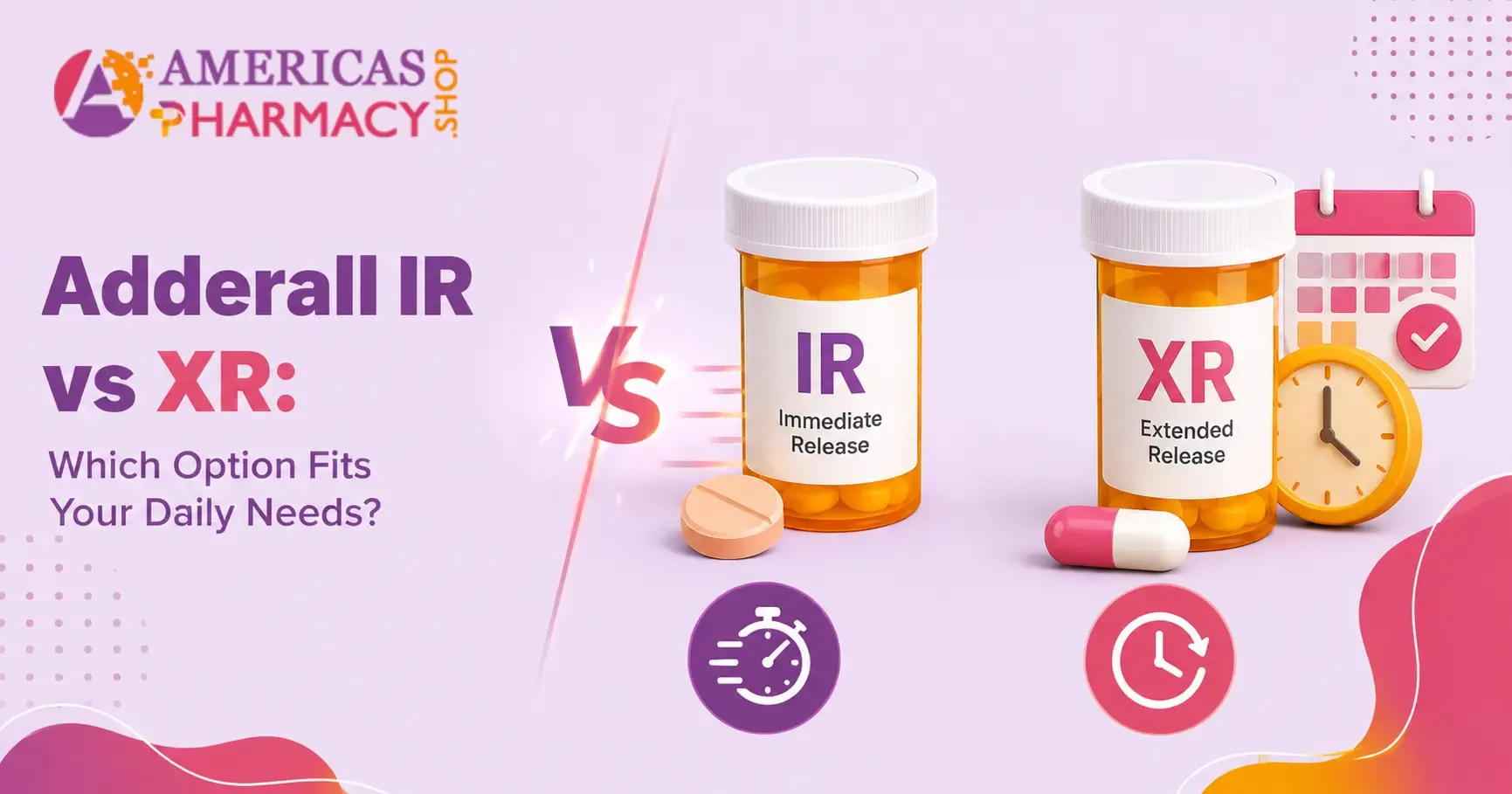 Adderall IR vs XR